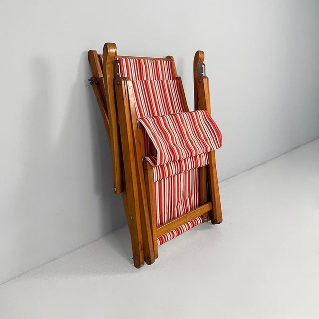 1960s Italian Modern Capri Deck Chair from Fratelli Reguitti, 1960s For Sale - Image 5 of 17