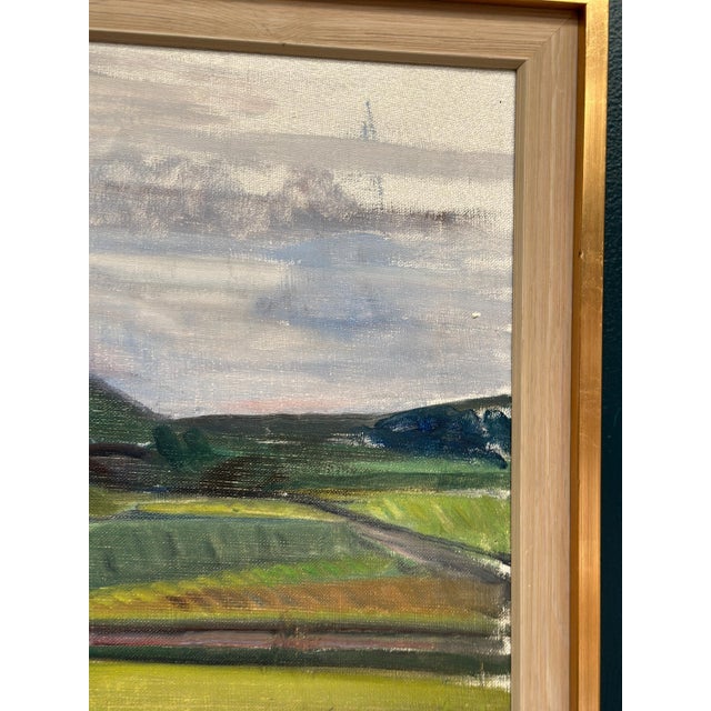 Original Swedish Oil on Canvas – “Orust” by Wilgot Olsson – Signed – Vintage & Framed – 57.5 × 69.5 cm (22.6" × 27.4") A...