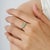 Emerald Handmade Three Stone Marquise Emerald & Diamond Ring in 925 Silver Size 8.5 For Sale - Image 8 of 14
