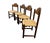 Set of 4 Vintage 1970’s Attributed to Hank Lowenstein "Padova" Italian Rush Seat Dining Chairs For Sale In Chicago - Image 6 of 13