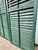 Wood Antique American Green Farmhouse Shutter 19th C Architectural Salvage- Pair For Sale - Image 7 of 8