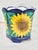 Vintage Mexican Sunflower Planter For Sale In New Orleans - Image 6 of 12