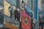 Blue Large Kazuo “Kaz” Ooka Times Square Painting - 3 Part Painting Triptych For Sale - Image 8 of 13