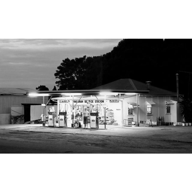 Gas Station, Tyagarah, Australia, 1988 Silver Gelatin Photograph, Murray Bognovitz Medium: Silver Gelatin Selenium Toned...