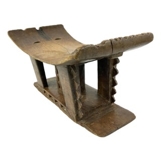 Early 20th Century Asante Dwa Wood Stool Throne Ghana MATTER COLLECTION For Sale