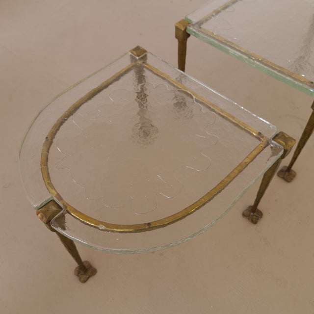 Brutalist Brutalist Coffee Tables in Wrought Bronze by Lothar Klute, 1980, Set of 2 For Sale - Image 3 of 13