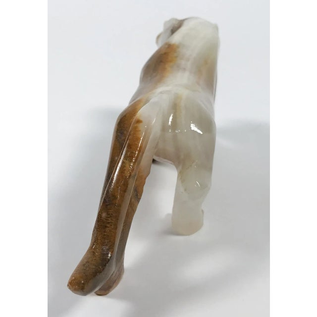Late 20th Century 20th Century Carved Onyx Tiger Figure For Sale - Image 5 of 6