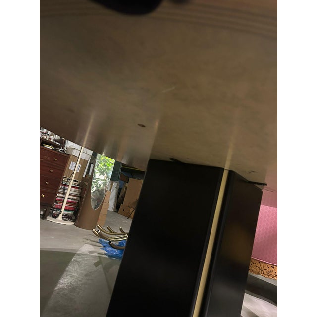 Artona Series Table in Walnut, Brass and Concrete Counterweight by Afra and Tobia Scarpa for Maxalto, 1975 For Sale - Image 14 of 18