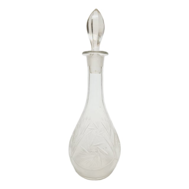 Art Deco Crystal Carafe, Germany, 1900s For Sale