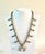 Gorgeous Sterling, silver beaded squash necklace.