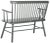 Modern Spindleback Settee in Grey For Sale - Image 3 of 7