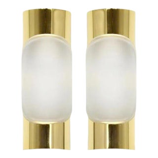 1960s Brass Sconces by Doria Leuchten, Germany - a Pair For Sale
