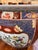 Ceramic Vintage Painted & Glazed Large Scale Chinese Porcelain Fish Bowl W/ Peony Flowers & Butterflies For Sale - Image 7 of 11