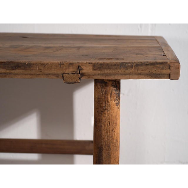 Wood Large Antique Side Table, 1920s For Sale - Image 7 of 14
