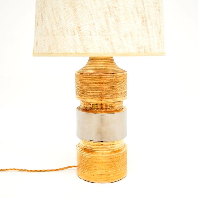 1970s Vintage Italian Ceramic Table Lamp by Bitossi, 1970 For Sale - Image 5 of 9