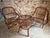 Brown Vintage Rattan Lounge Set, France, 1940s, Set of 3 For Sale - Image 8 of 18