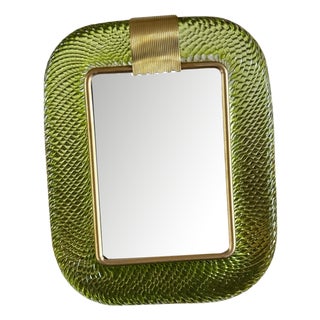 Yellow-Green Murano Glass Photo Frame, 2000s For Sale