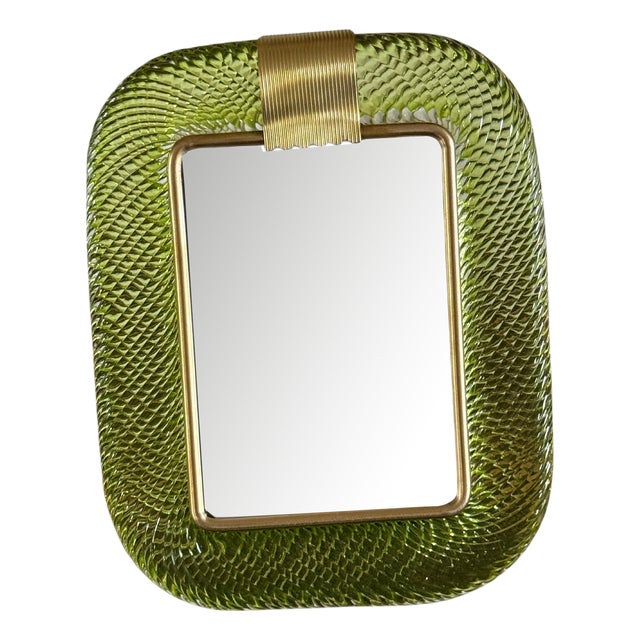 Yellow-Green Murano Glass Photo Frame, 2000s For Sale
