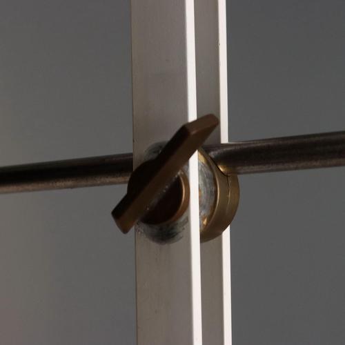 Vintage Floor Lamp in Brass and Enamelled Metal, 1960s For Sale - Image 4 of 12