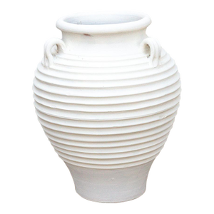 Large White Terracotta Greek Planter