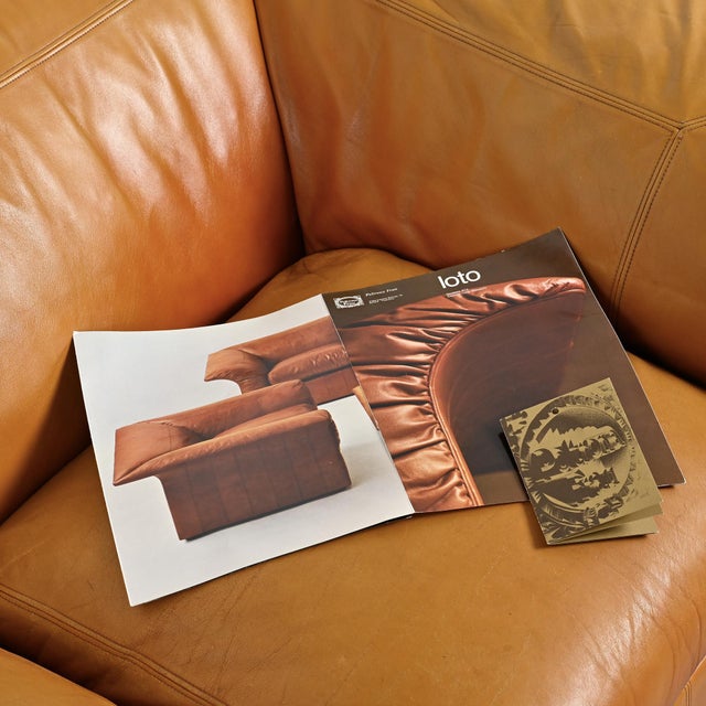 Leather Loto Sofas by Luigi Massoni for Poltrona Frau, Italy, 1976, Set of 2 For Sale - Image 14 of 18