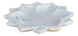Kalinda Open Lotus Marble Plate