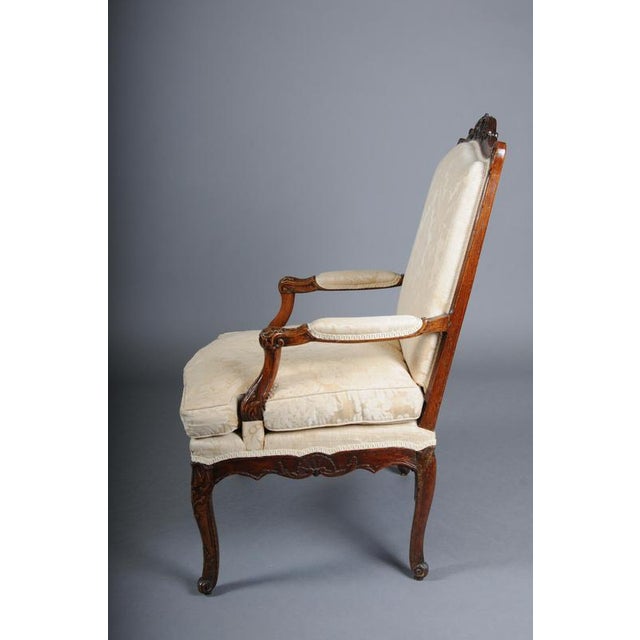 20th Century Louis XV French Oak Armchair For Sale - Image 14 of 18