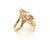 Mid 20th Century Mid 20th Century Magerit Verona Diamond Leaf Cluster Cuff Ring 18k Yellow Gold Size 6.5 For Sale - Image 5 of 9