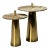Italian Mid-Century Modern Style, Contemporary, Nesting Side Tables, Brass For Sale
