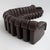 De Sede Ds-600 Non-Stop Sofa in Deep Espresso Brown Leather, 1980s For Sale - Image 14 of 18