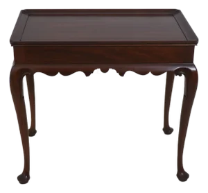 Henkel Harris Mahogany Queen Anne Style Tea Table