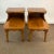 Classic 1970s Maple Step Down Side Tables. This pair is in the French Provincial style with traditional scalloped aprons...