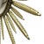 1970s Mid-Century Modern Copper-Plated Metal Sunburst Mirror from Deknudt, 1960s For Sale - Image 5 of 13