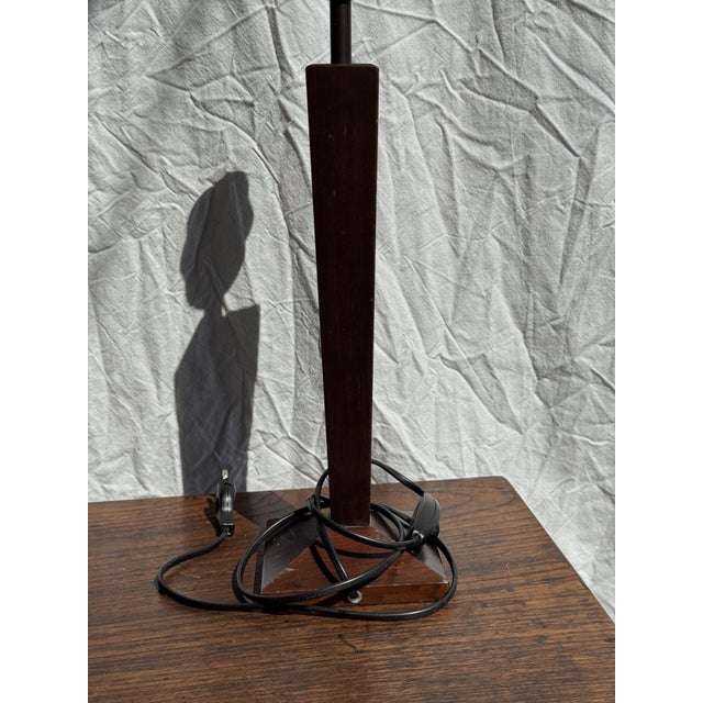 1980s Vintage Wooden Lamp, 1980s For Sale - Image 5 of 12