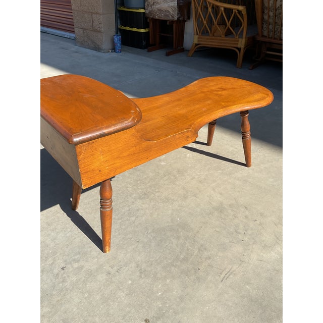 Wood 19th Century American Primitive Cobbler’s Bench With Drawer & Tool Pegs For Sale - Image 7 of 11
