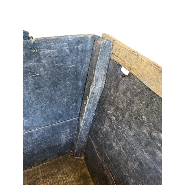 Wood Antique French Champagne Vinery Crate With Original Stenciling For Sale - Image 7 of 14