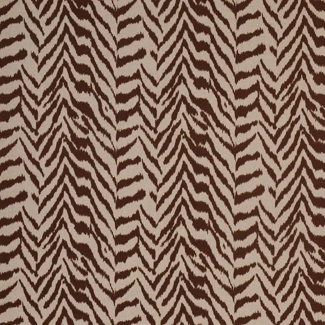 2020s Schumacher Quincy Hand Print Fabric in Safari For Sale - Image 5 of 5