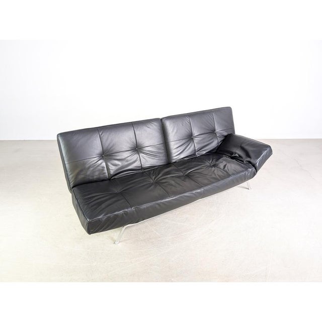 Smala Sofa in Black Leather from Ligne Roset, France For Sale - Image 10 of 18
