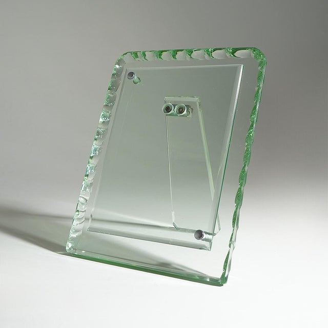 1960s Hammered Glass Tabletop Photo Frame, 1960s For Sale - Image 5 of 15