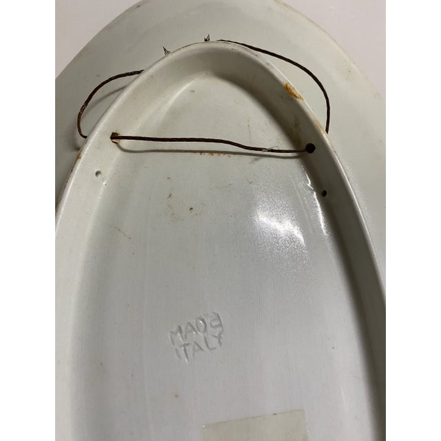 Vintage Italian Pottery Modigliani Lady Wall Hanging Plaque For Sale In Tulsa - Image 6 of 7