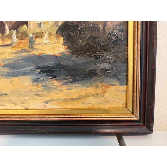 Mid 20th Century Carl Johan Allan Åsberg (1907-1952) Swedish Oil Painting Paris Street Scene For Sale - Image 11 of 13