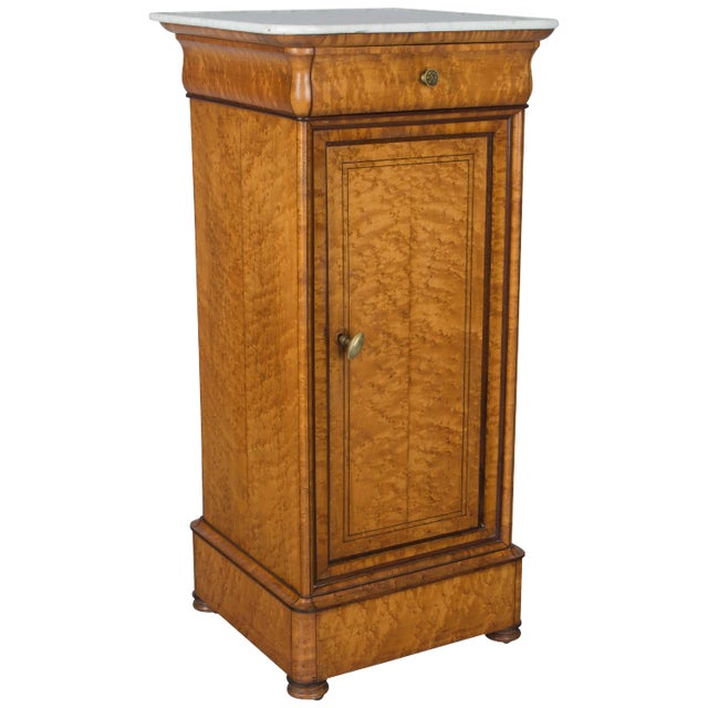 19th Century French Charles X Period Side Table or Nightstand For Sale