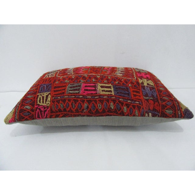 Handmade decorative pillow cover made from a vintage Turkish kilim rug. Backed with good quality cotton fabric. Pillow...