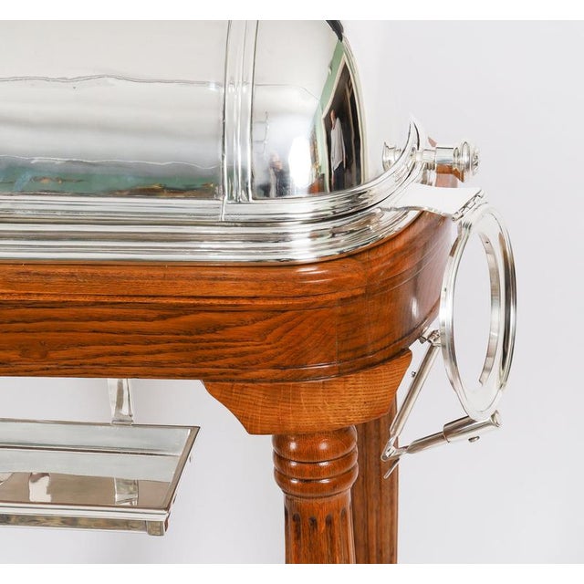 Vintage Silver Plated Roast Beef Trolley For Sale - Image 8 of 18