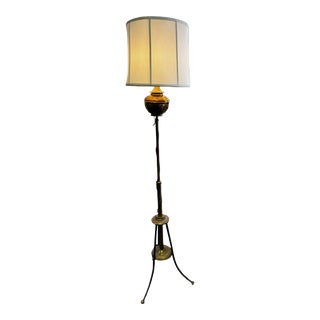 1970s Brass Adjustable Floor Lamp For Sale