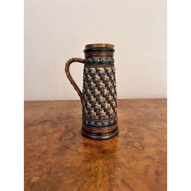 Antique Victorian Jug from Doulton Lambeth, 1880 For Sale - Image 6 of 6