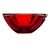 Glass Vintage Waterford Metra Ruby Red Cut Crystal Bowl Signed Modernist Ireland 9.75” For Sale - Image 7 of 9