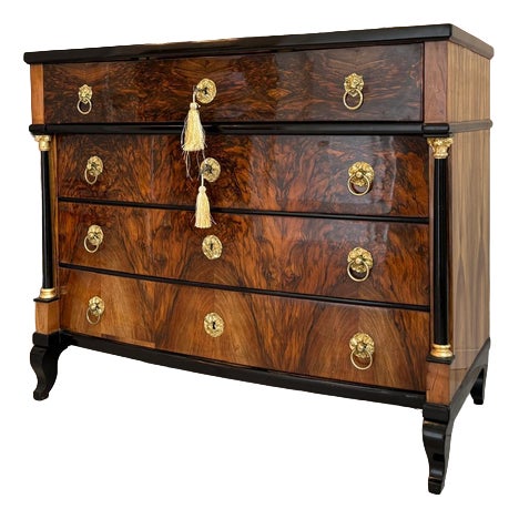 Antique Empire Writing Desk in Walnut For Sale
