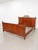 Antique Hollywood Regency King Size Faux Bamboo Cherry Bed For Sale - Image 9 of 9