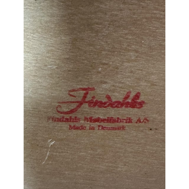 Vintage Chairs in Elm and Findahls Fabric, Denmark, 1980s, Set of 4 For Sale - Image 12 of 14